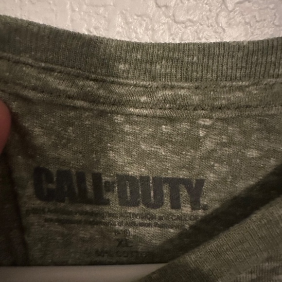Call of Duty Graphic T-Shirt - KNOW YOUR ENEMY - Green Size XL - Picture 5 of 5